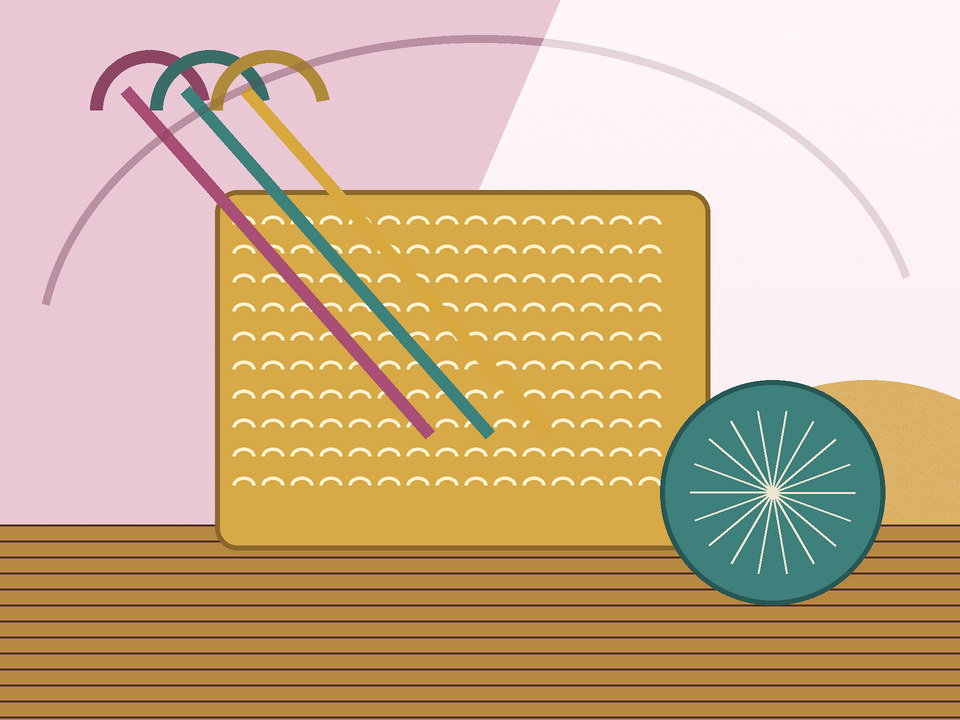 Unique link illustration for Which hook and yarn work for Tunisian crochet?