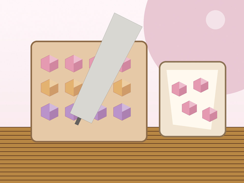 Unique link illustration for How to cut, coat and store Turkish delight