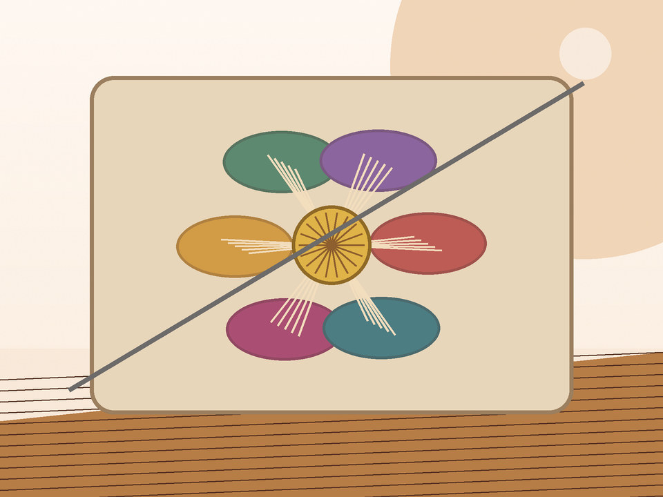 Unique link illustration for How do you make a simple slow-stitch flower?