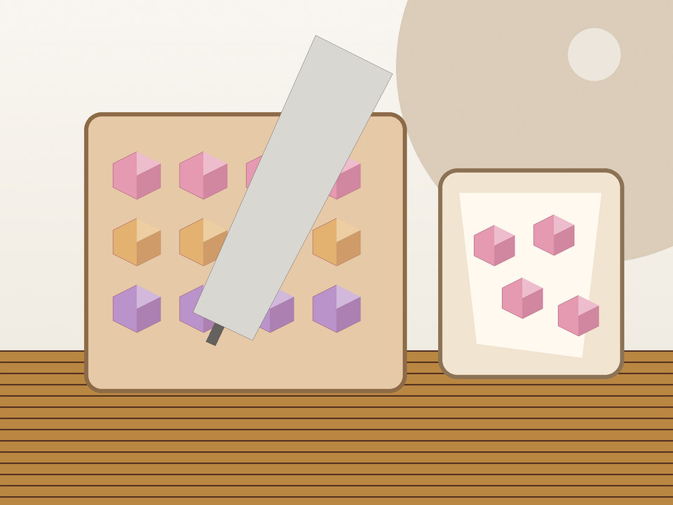 Unique link illustration for How to cut, coat and store Turkish delight