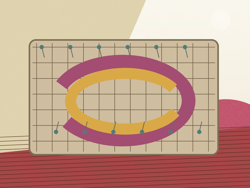 Unique link illustration for How to prevent Tunisian crochet from curling