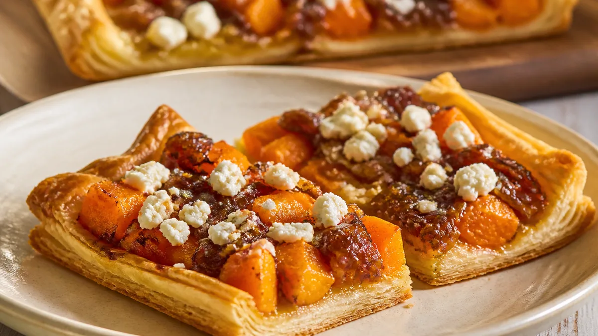 Die bros lae bly sigbaar onder die sagte botterskorsie, feta en uieblatjang.